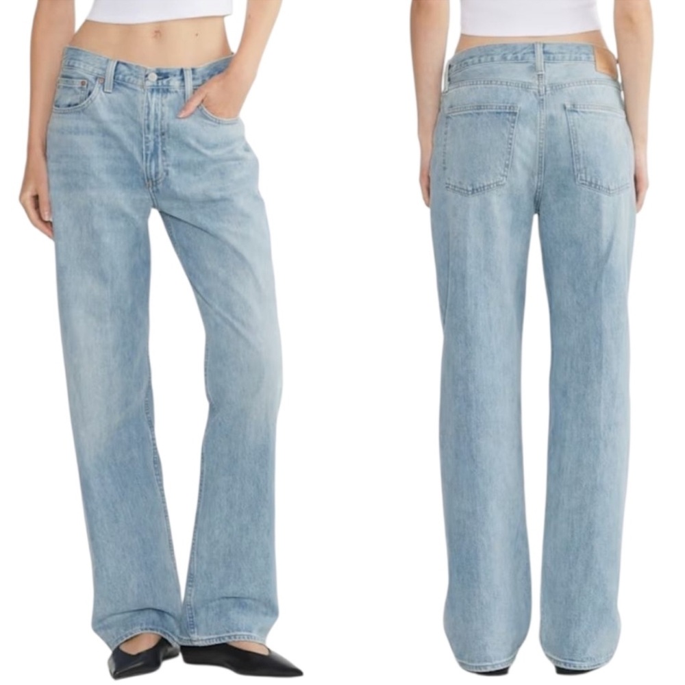 Denim Forum '90s Iggy Lo-Rise Baggy Jean Low Rise Rigid Cotton Aritzia 28